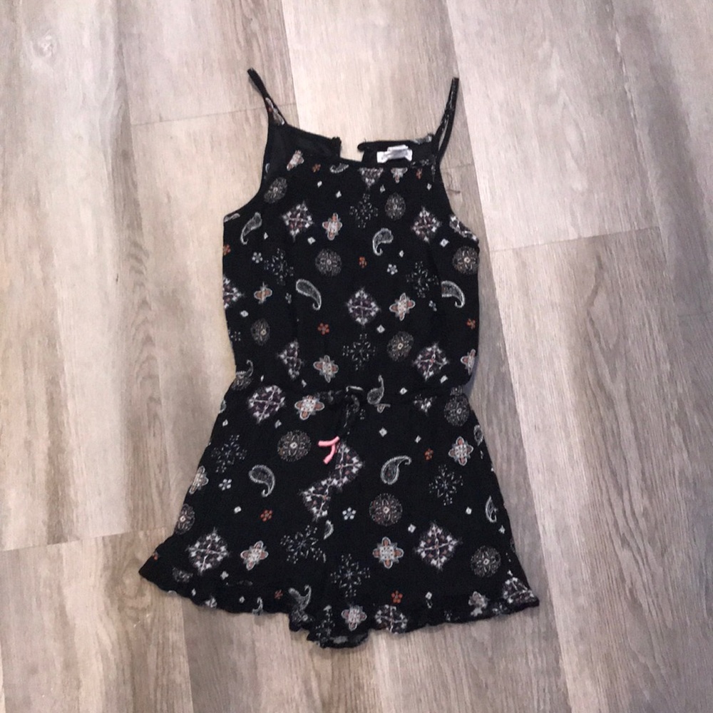 Designed Black romper